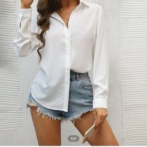 White Button Up Shirt for work
